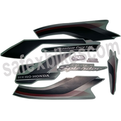 hero super splendor visor sticker